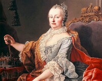 Marie Terezie (1717 - 1780), arcivévodkyně rakouská, královna uherská, královna česká a markraběnka moravská. Zdroj: Wikipedie, Martin van Meytens (výřez)